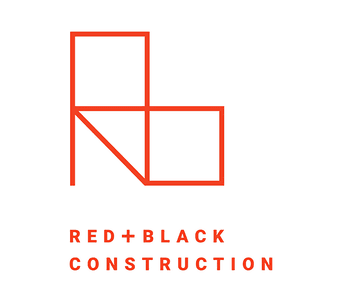 Red + Black Construction company logo