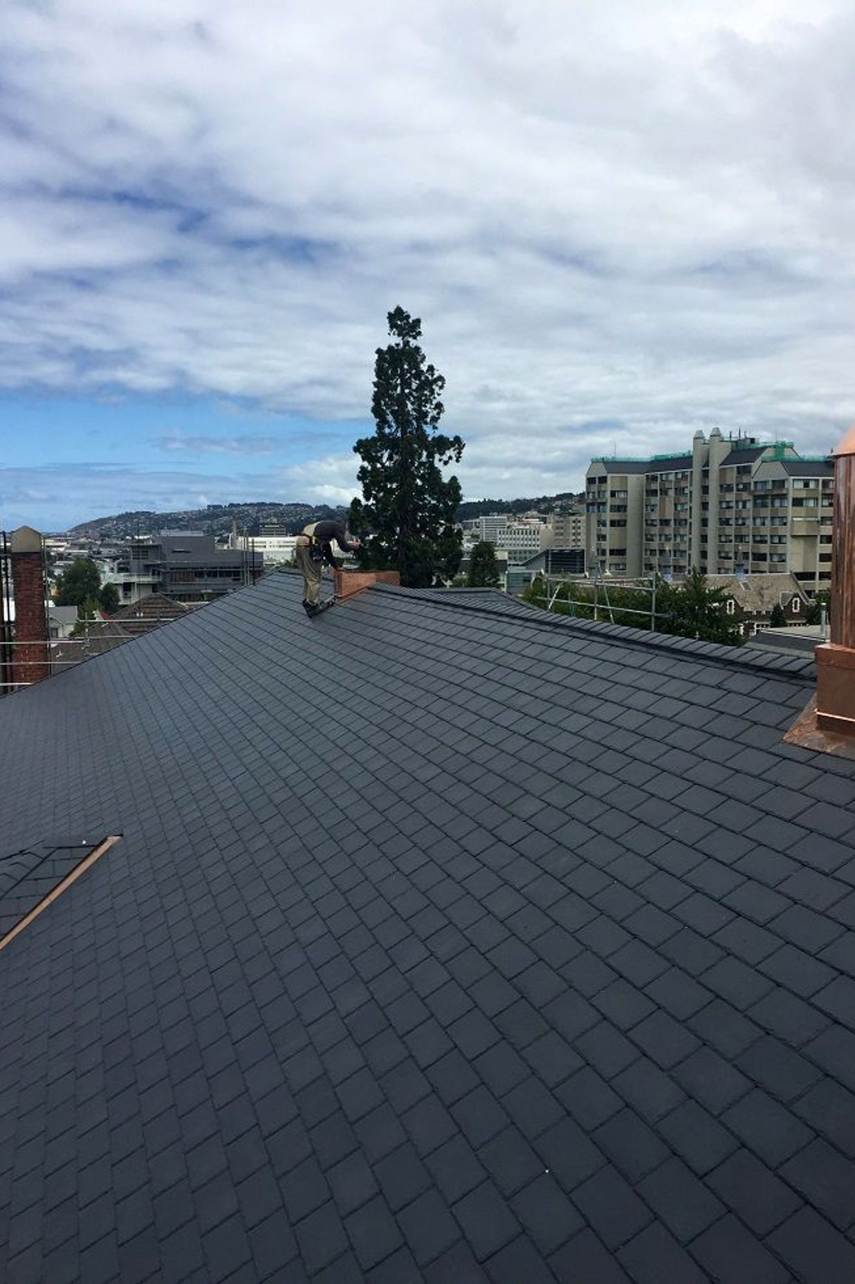 St Margaret's College, Dunedin - Half the weight of slate –
