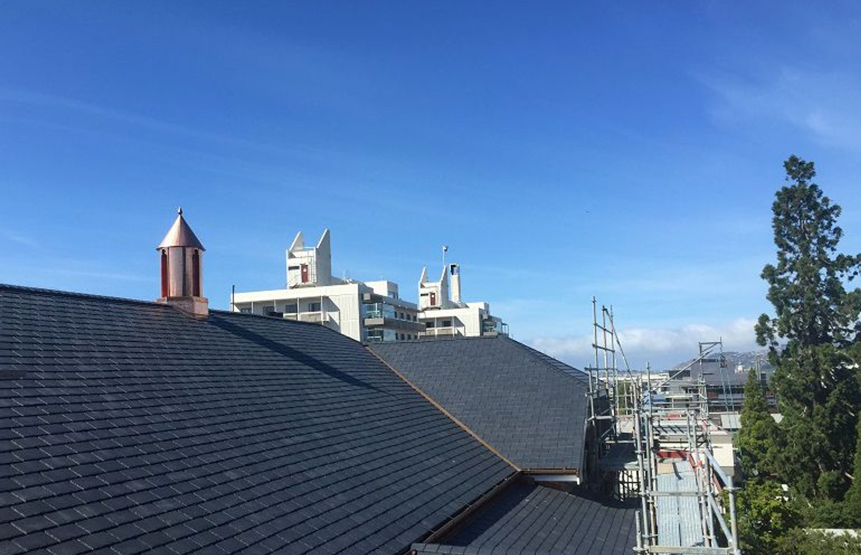 St Margaret's College, Dunedin - Half the weight of slate –