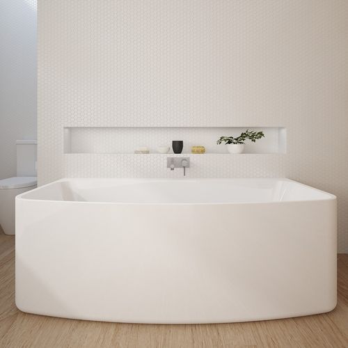 Urbane Back-to-Wall Freestanding Bath