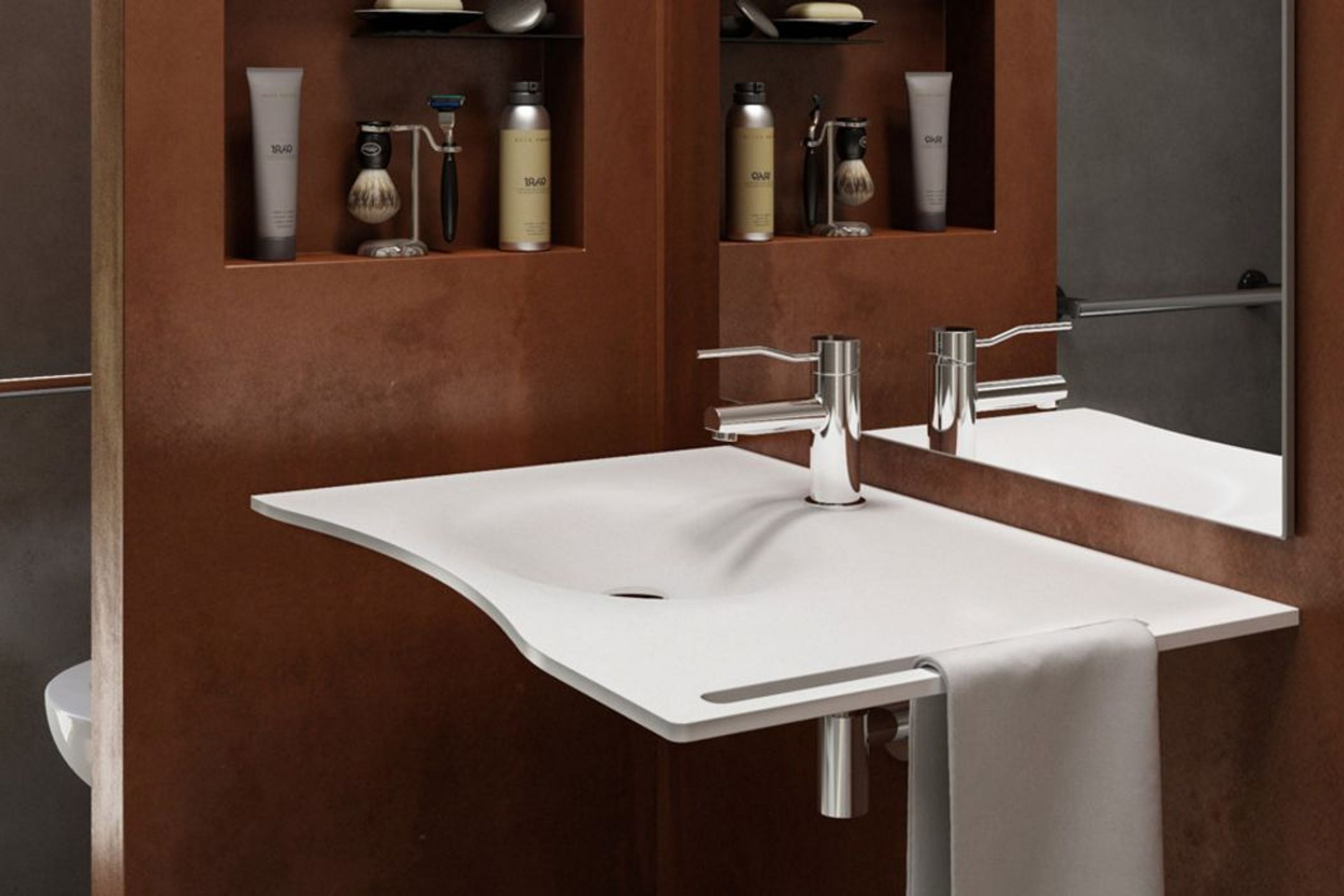 Flat 92SX Series Wash Basins by GOMAN