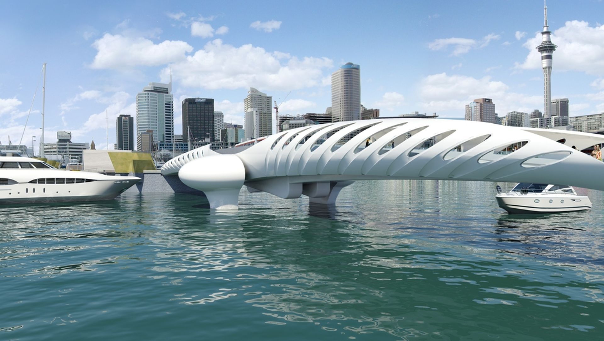 Te Wero Bridge banner