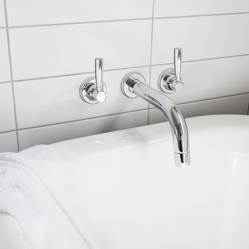 Perrin & Rowe Contemporary Bath Set with Tube Spout