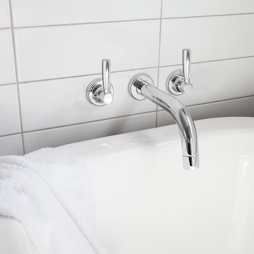 Perrin & Rowe Contemporary Bath Set with Tube Spout