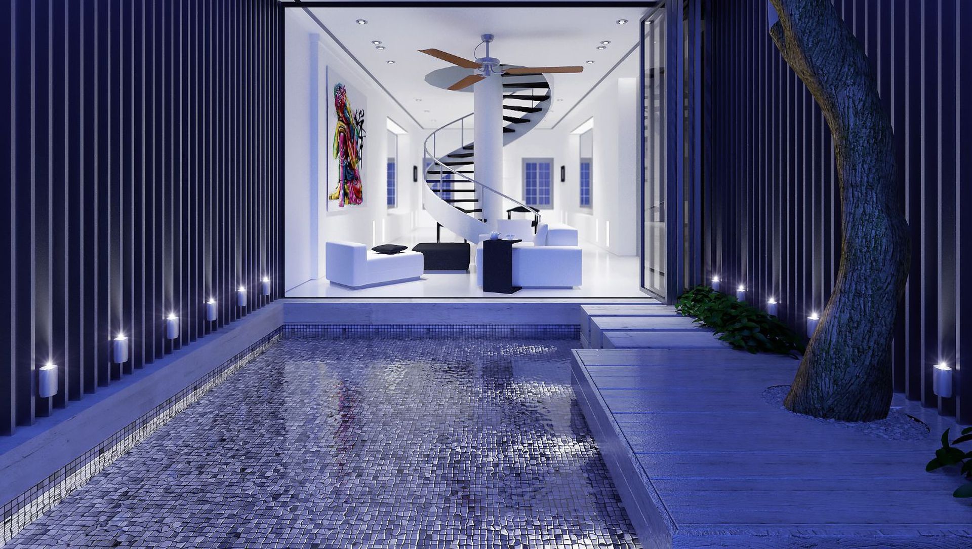 Blue House banner