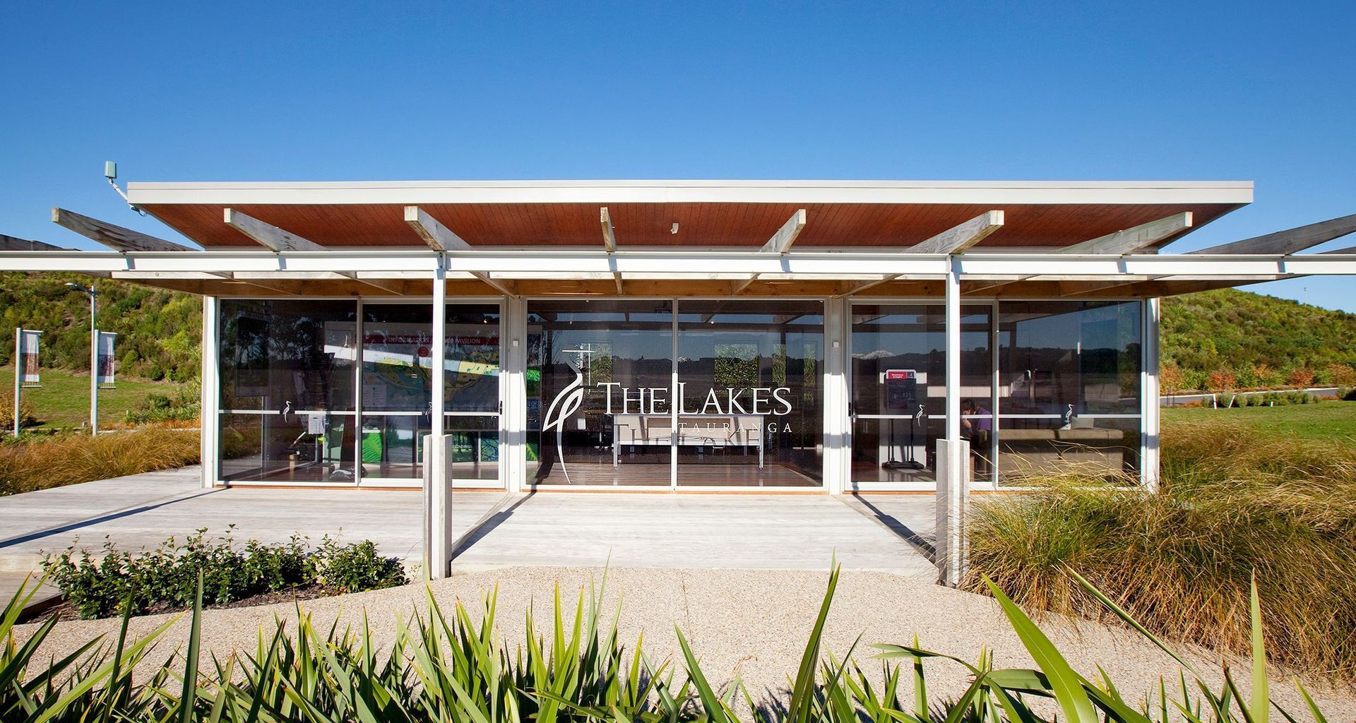 The Lakes Sales Pavillion banner