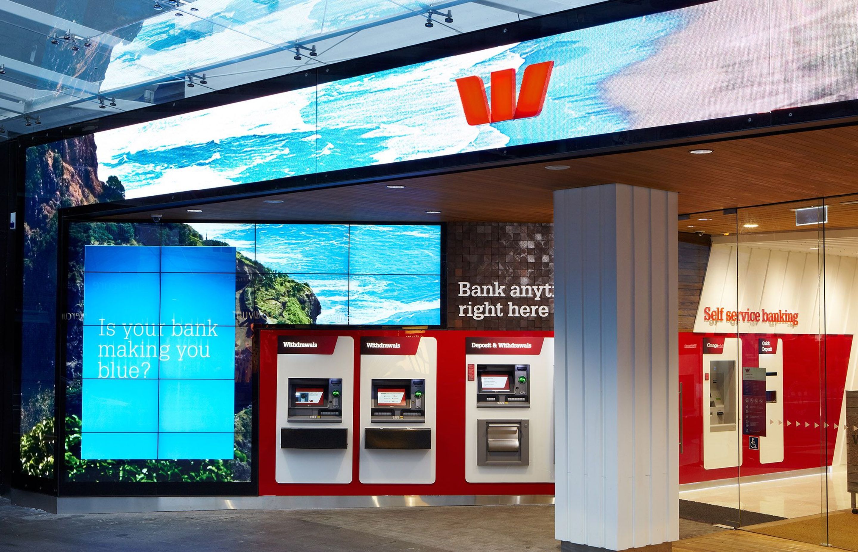 Westpac signature branch, 79 Queen St, Auckland