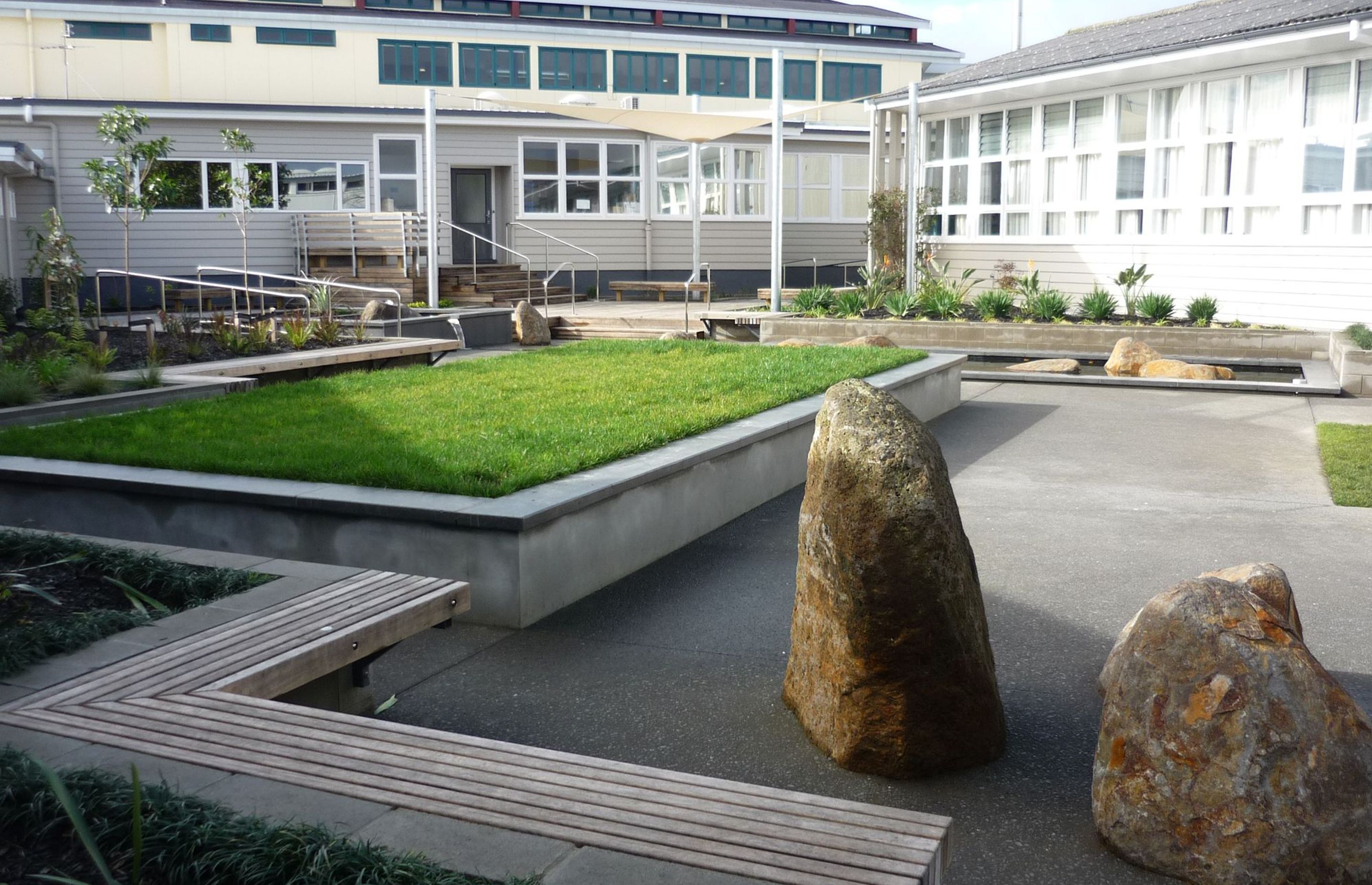 Rangitoto College Courtyards