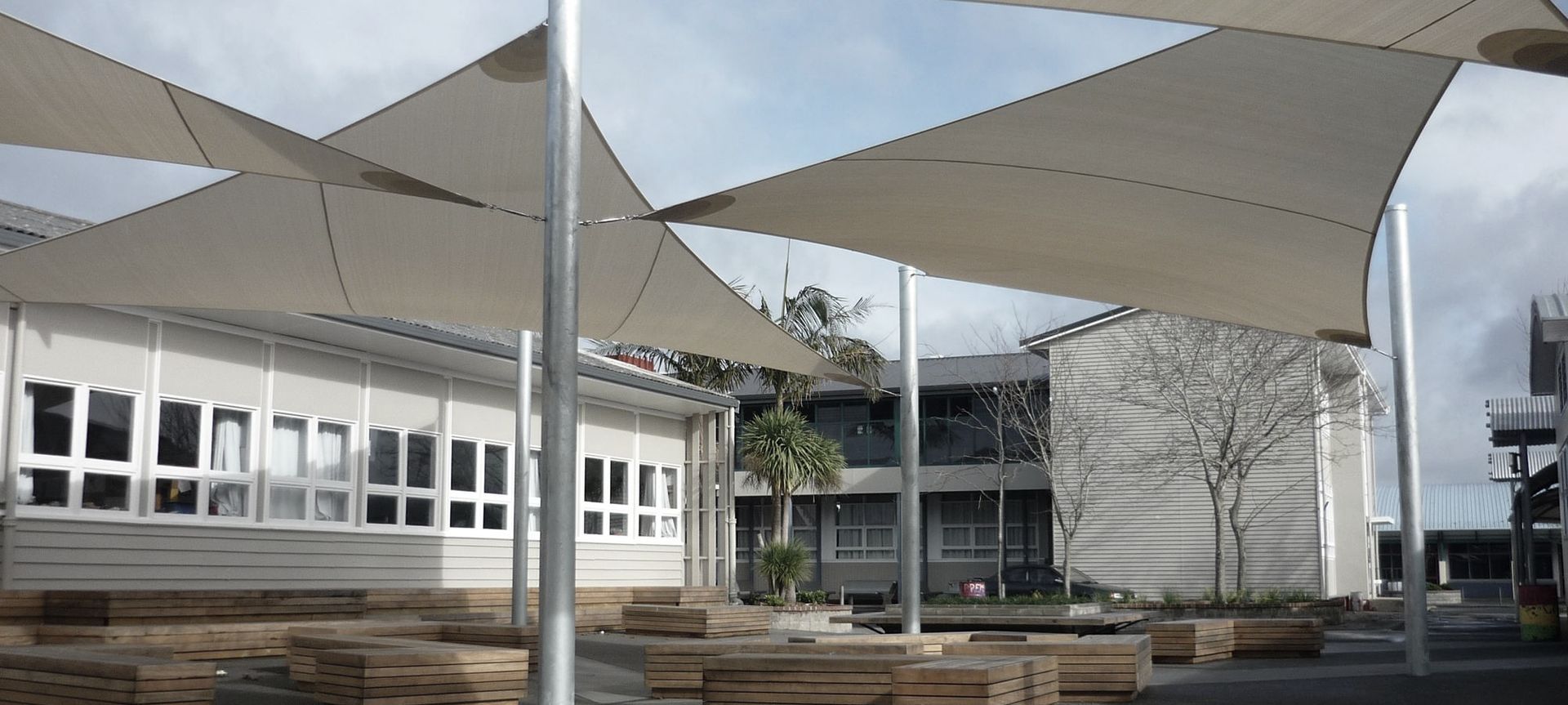 Rangitoto College Courtyards banner