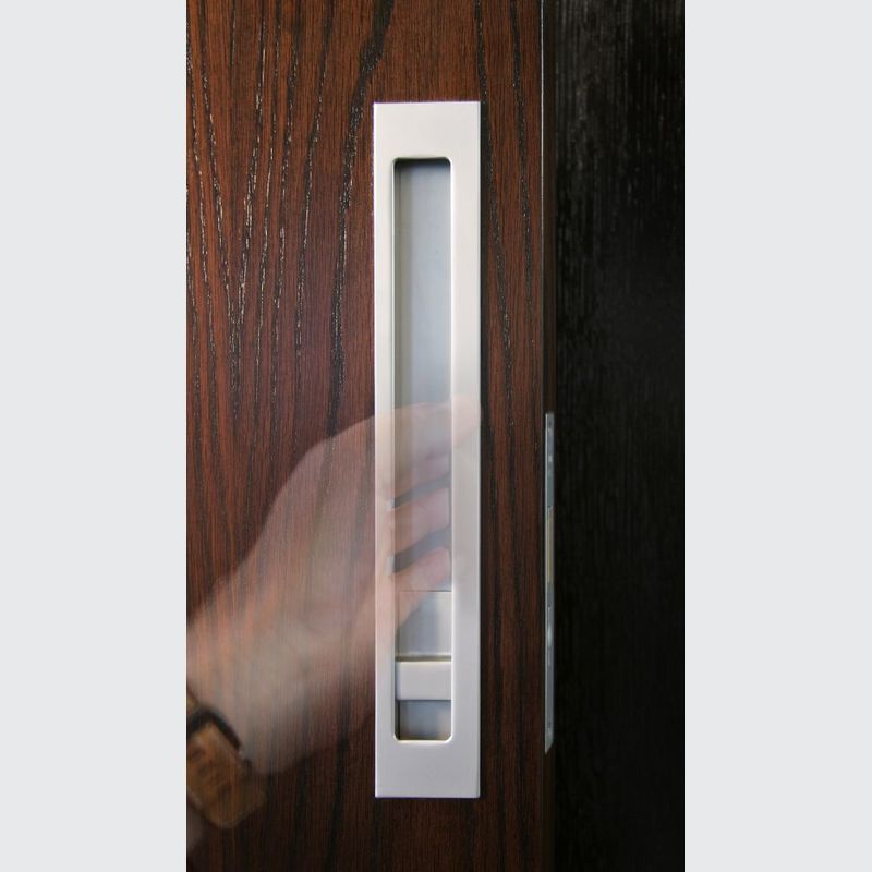 HB1480 Off-Set Flush Pull Lock Set for Sliding and Hinge Doors