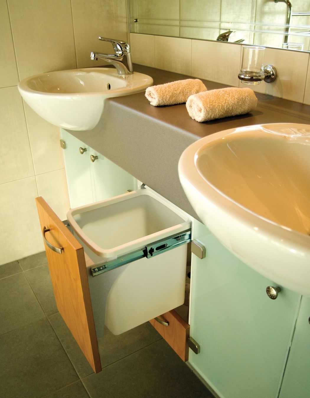 Bathroom / Wardrobe Installation of Hideaway Laundry Hamper