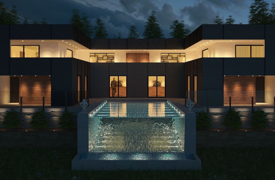 Modern U Villa