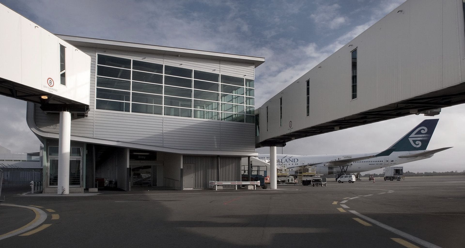 Christchurch International Airport banner