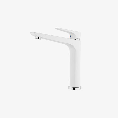 Foreno Solitaire White Chrome Sink Mixer SLT011