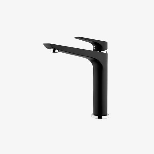 Foreno Solitaire Black Chrome Sink Mixer SLT012