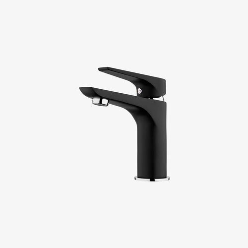 Foreno Solitaire Black Chrome Basin Mixer SLT022