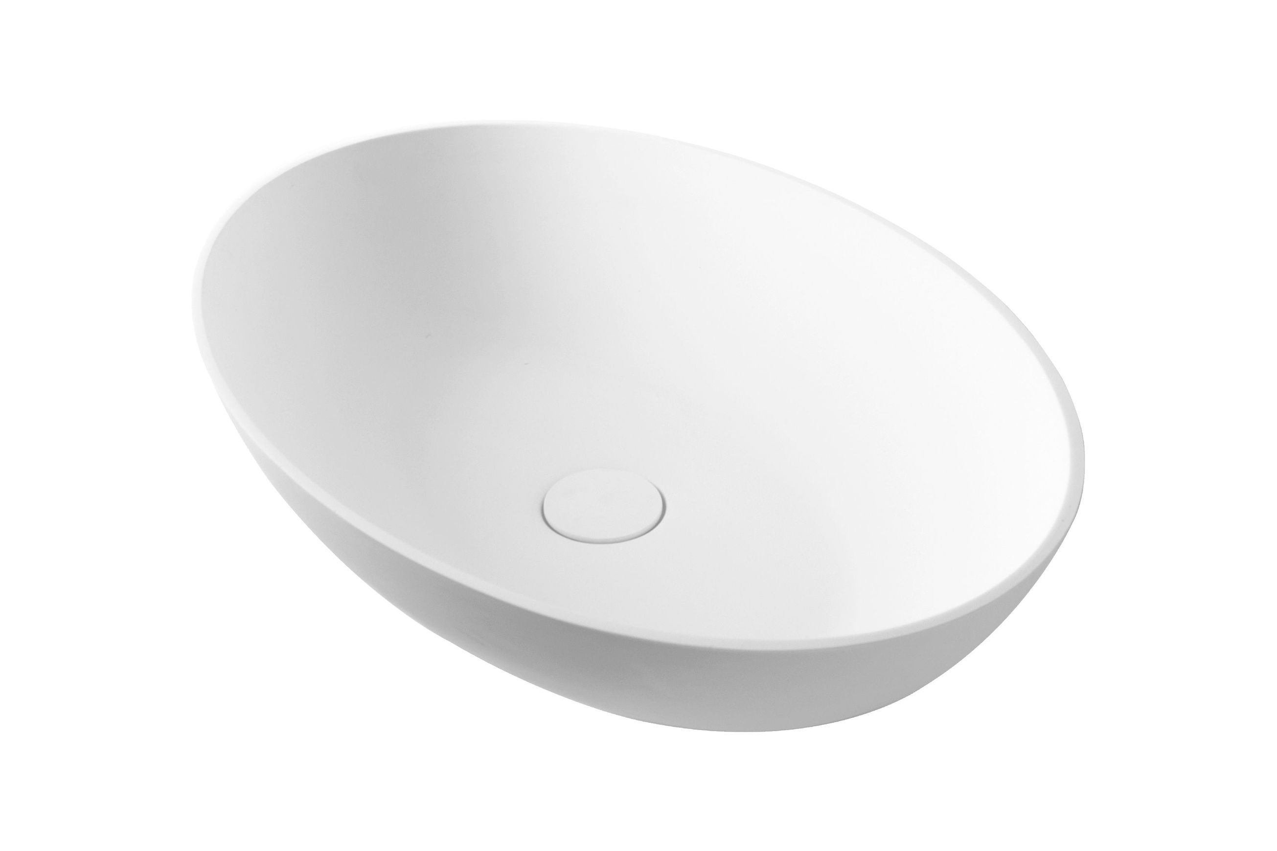 Super-Thin Oval Vessel Basin Solid Surface