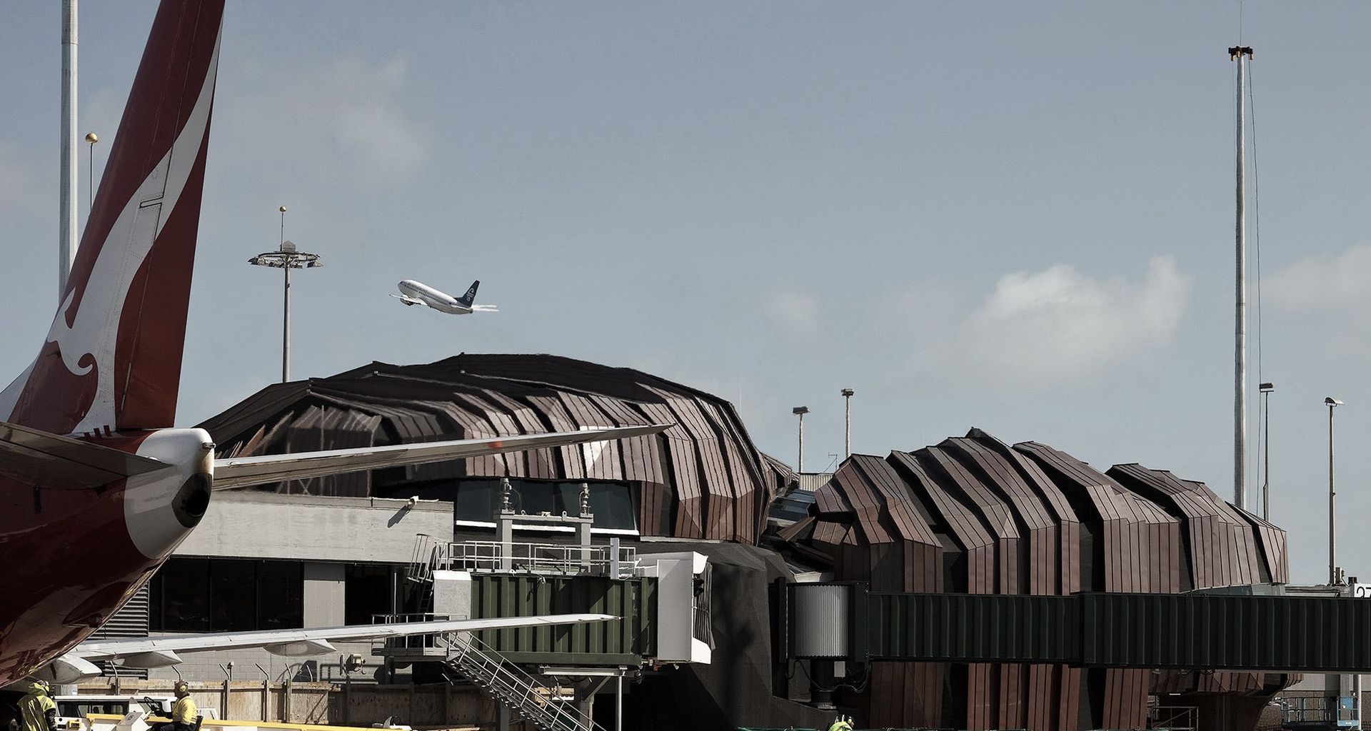 The Rock, Wellington Airport banner