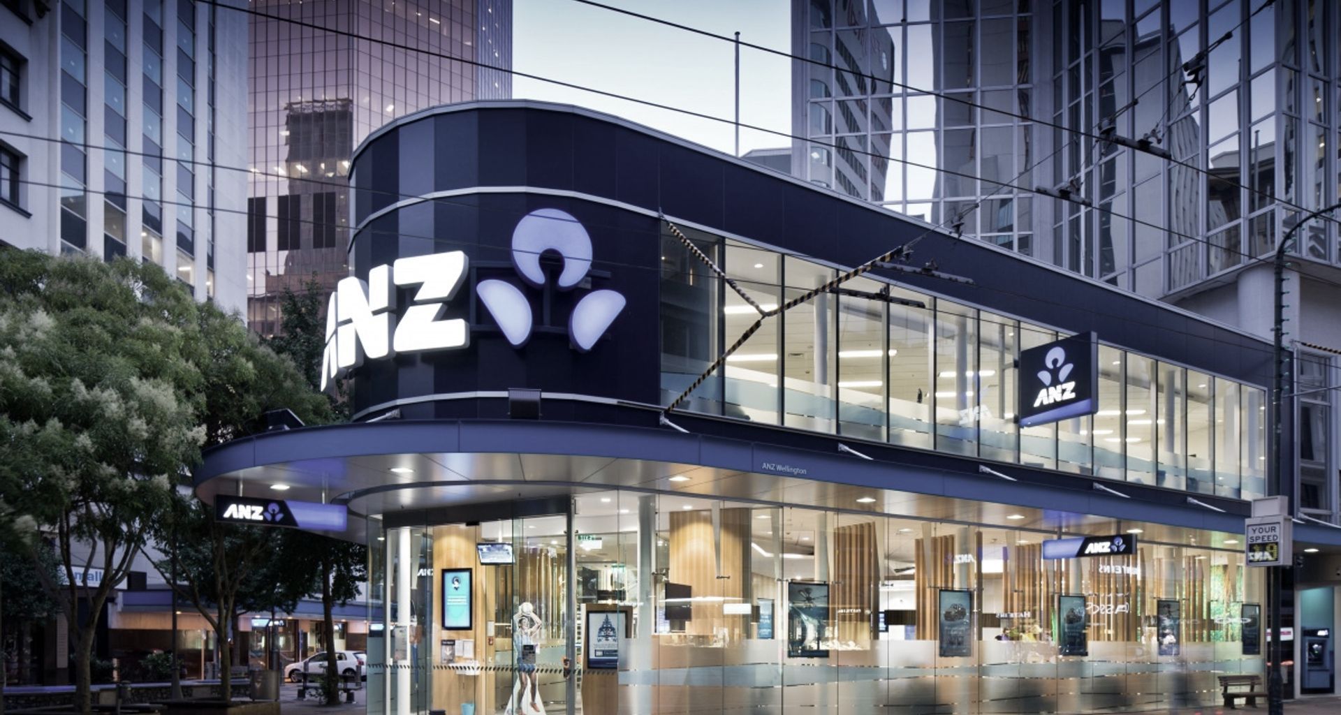 ANZ Lambton Quay banner