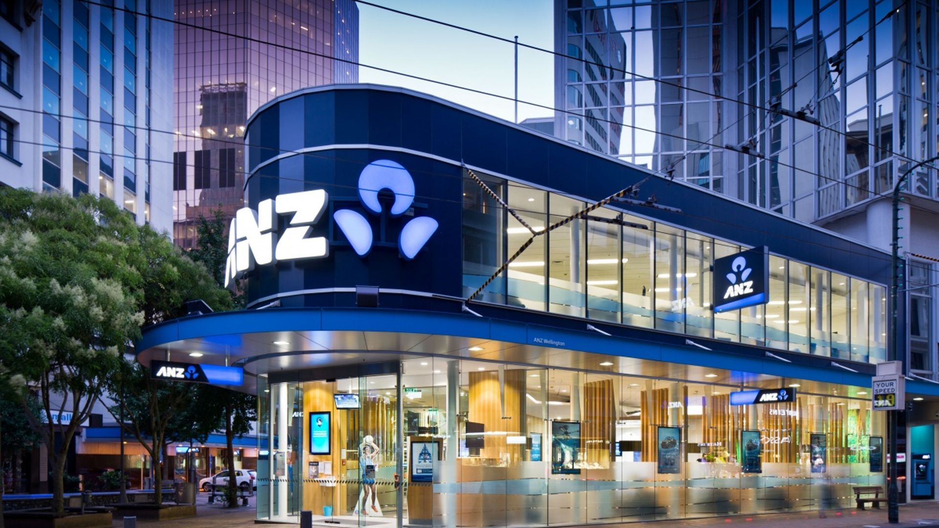 ANZ Lambton Quay banner