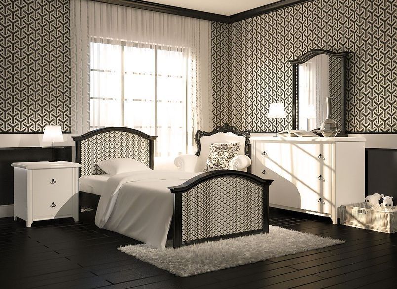 Black and White Bedroom