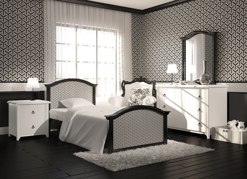 Black and White Bedroom