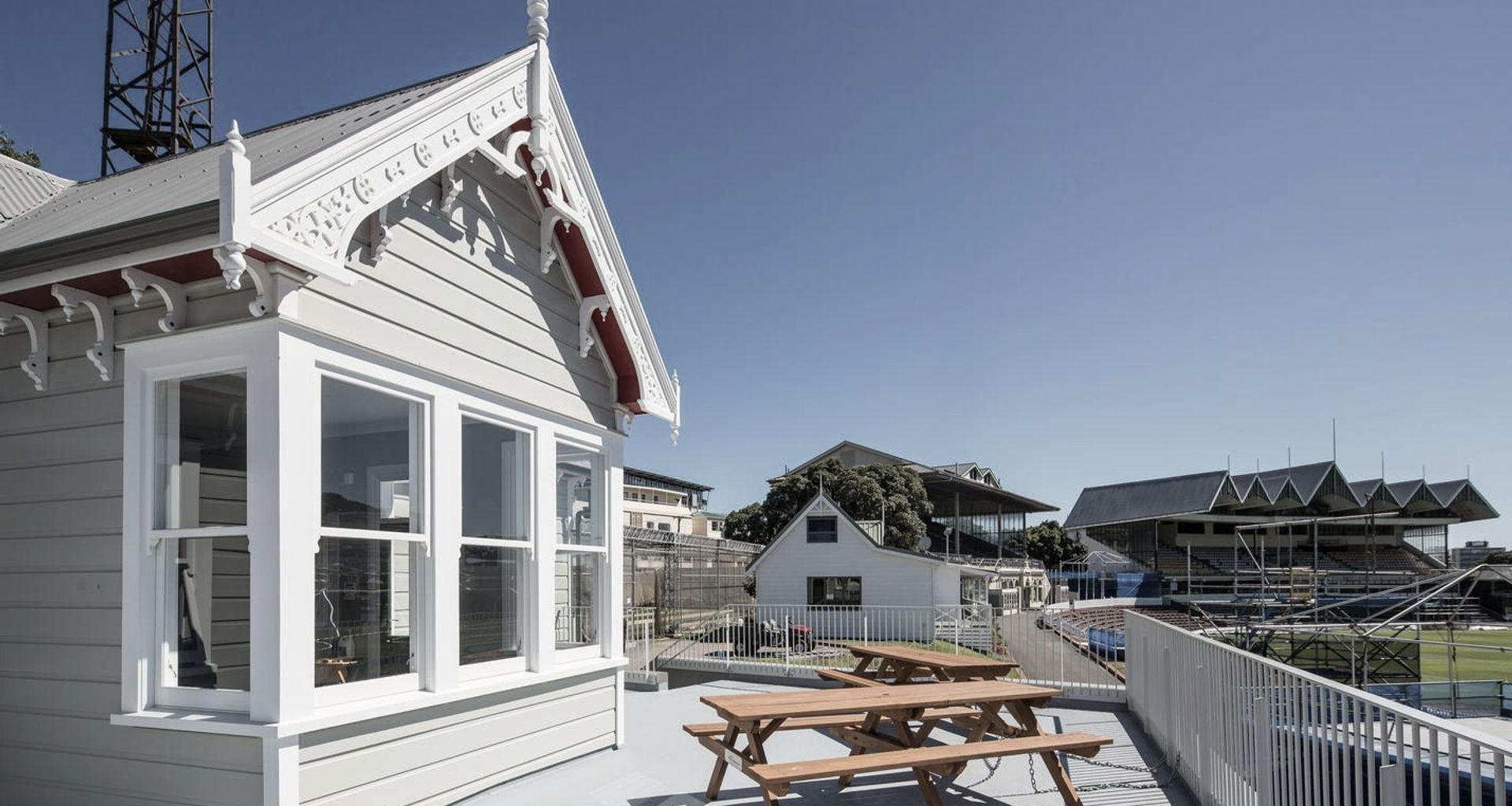 Basin Reserve Pavilion banner