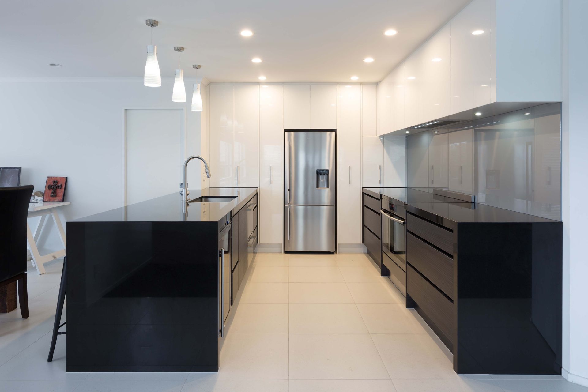 Ebony and Ivory Kitchen