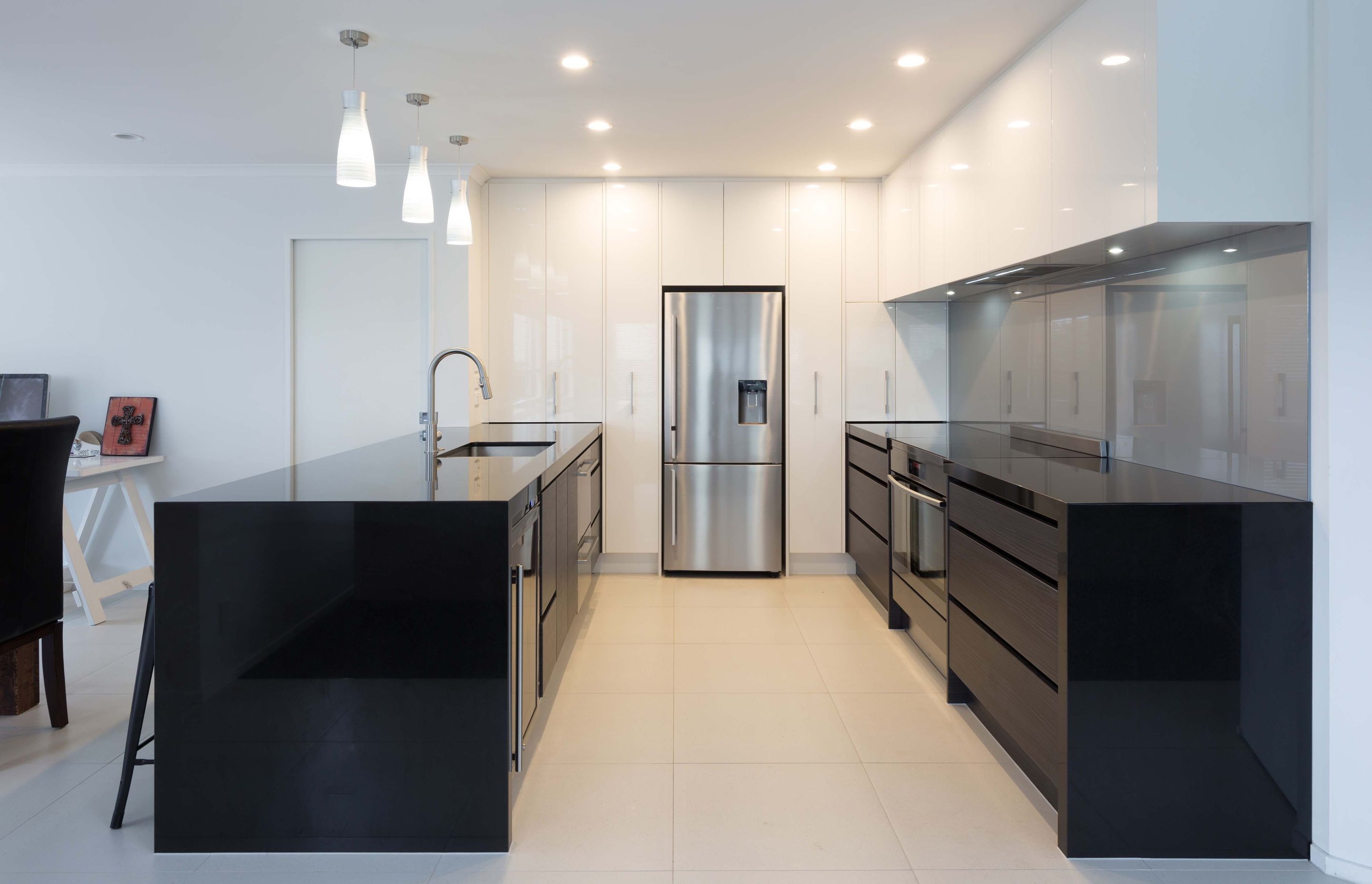 Ebony and Ivory Kitchen