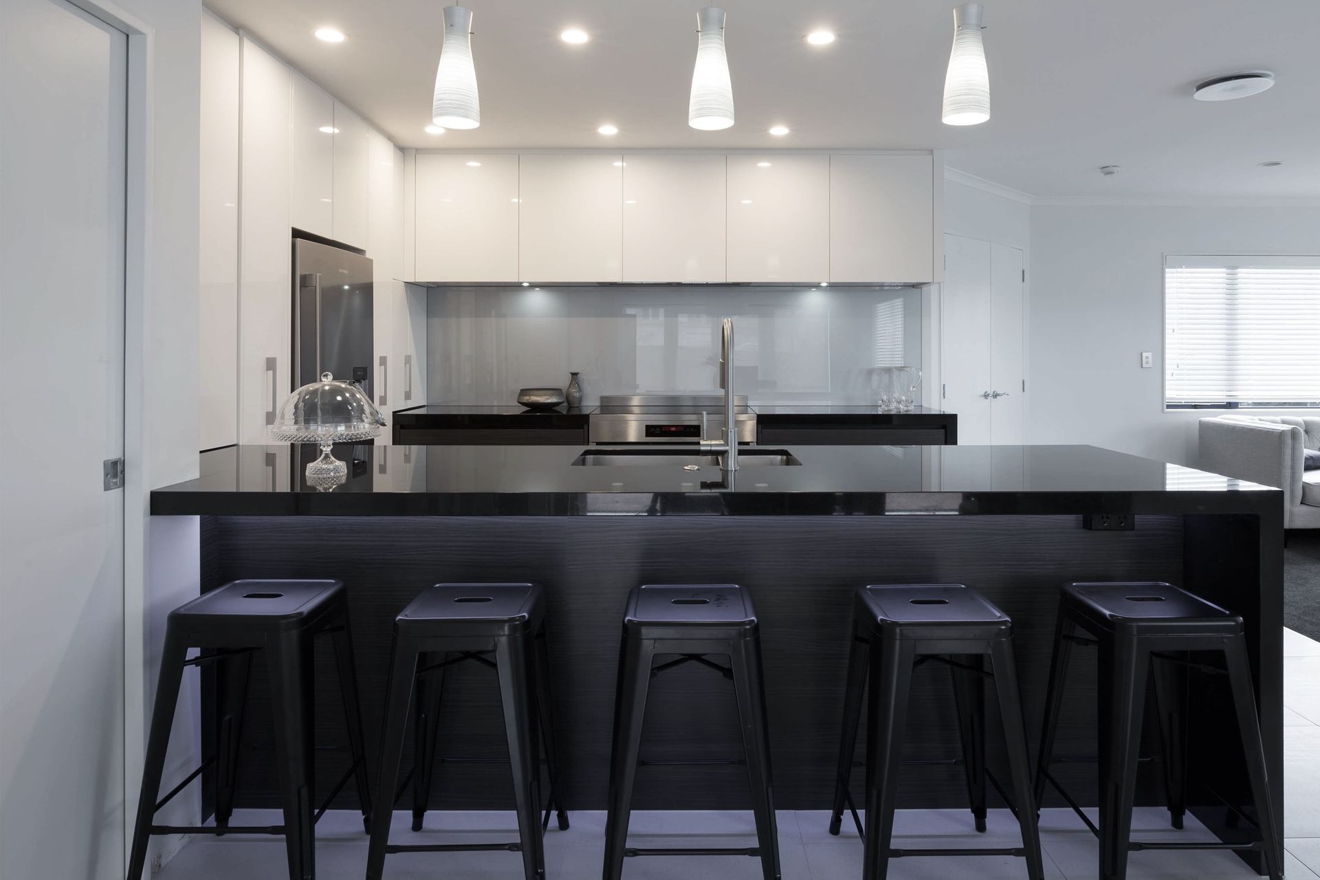 Ebony and Ivory Kitchen