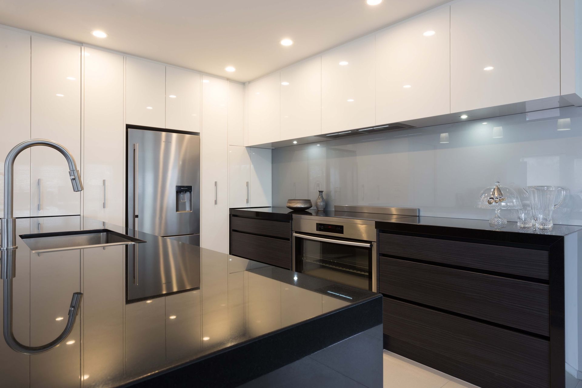 Ebony and Ivory Kitchen