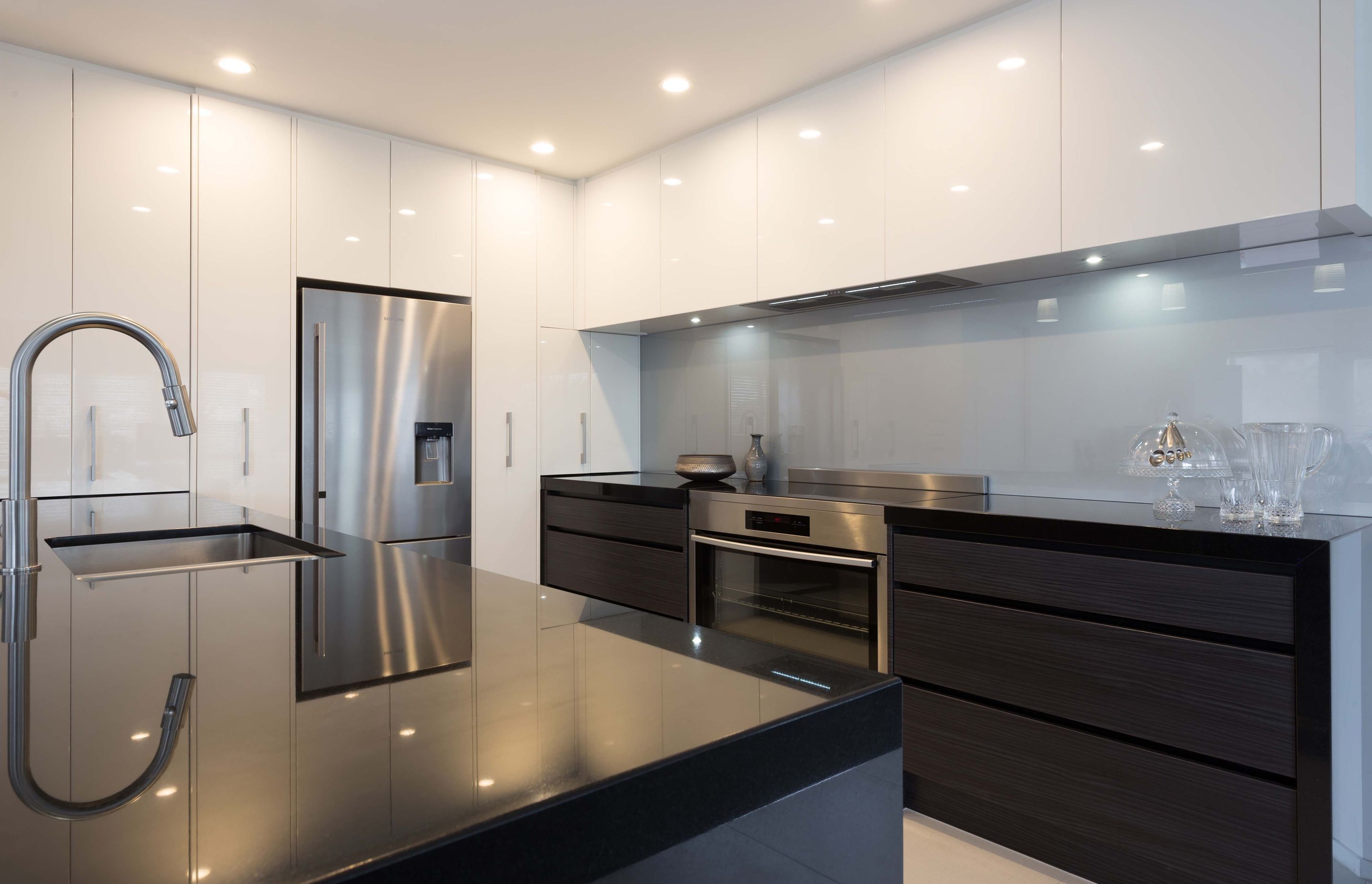 Ebony and Ivory Kitchen