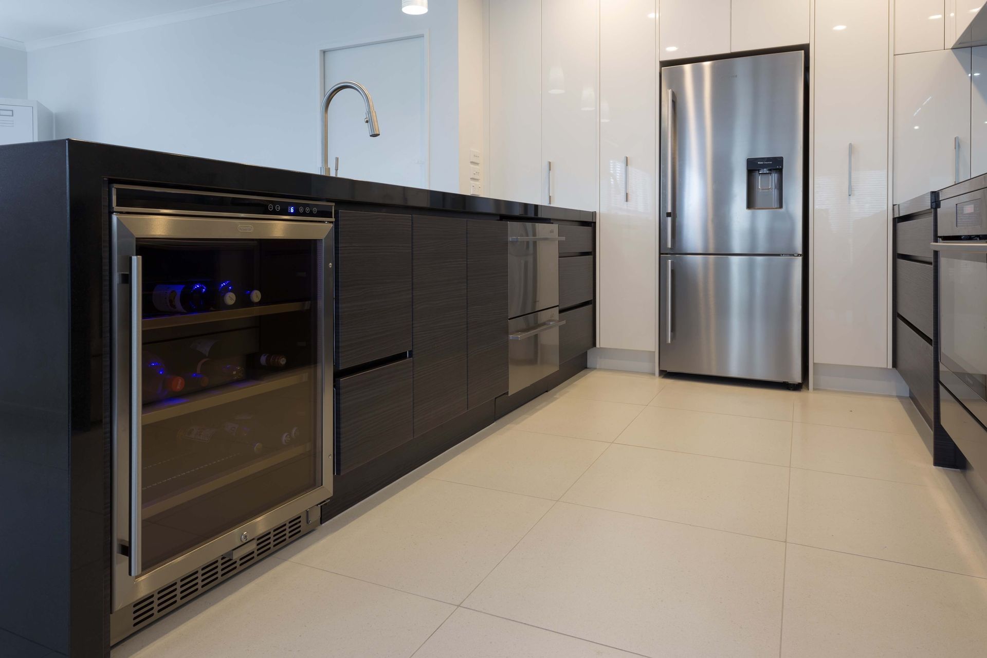 Ebony and Ivory Kitchen