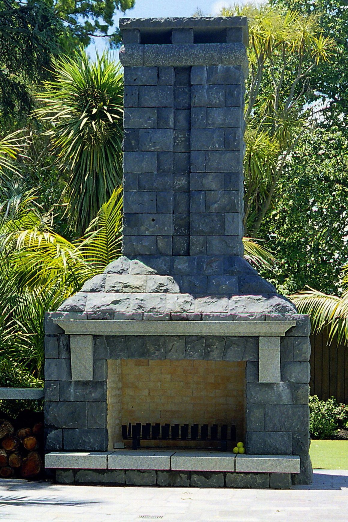 Stone Fireplaces & Chimneys