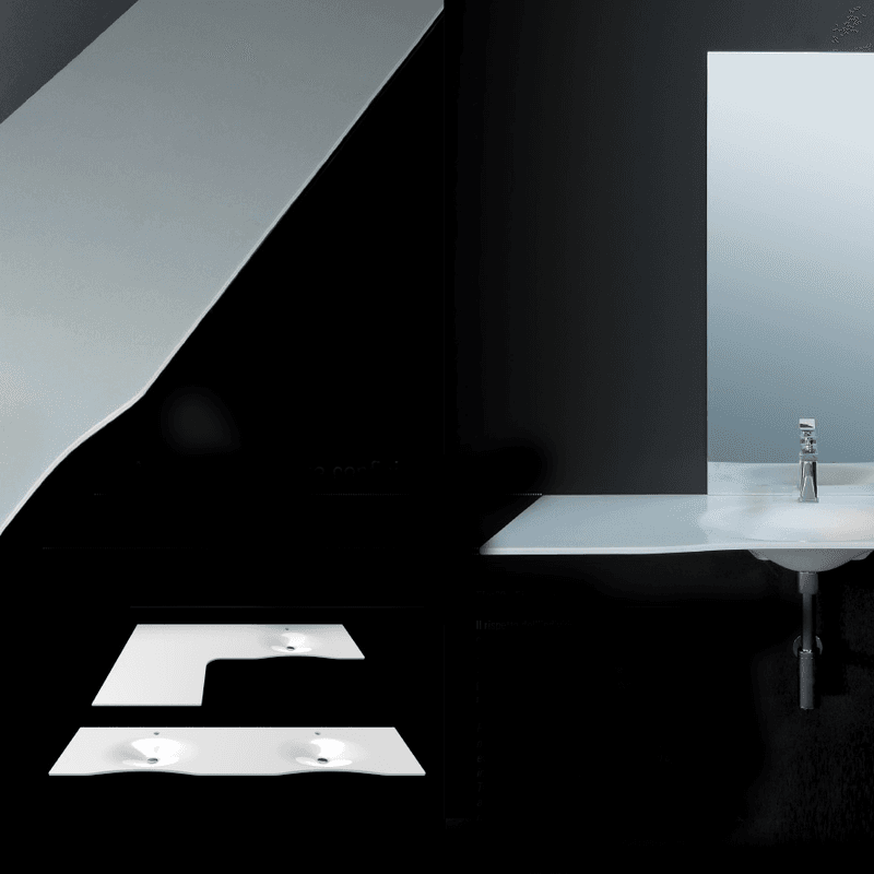Flat Custom Series Wash Basins by GOMAN