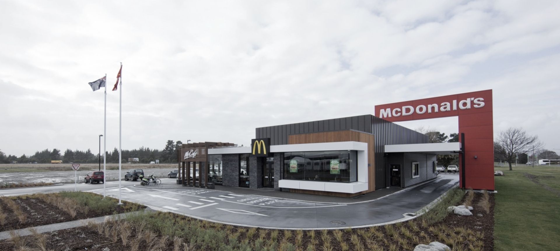 McDonald's Christchurch Airport banner