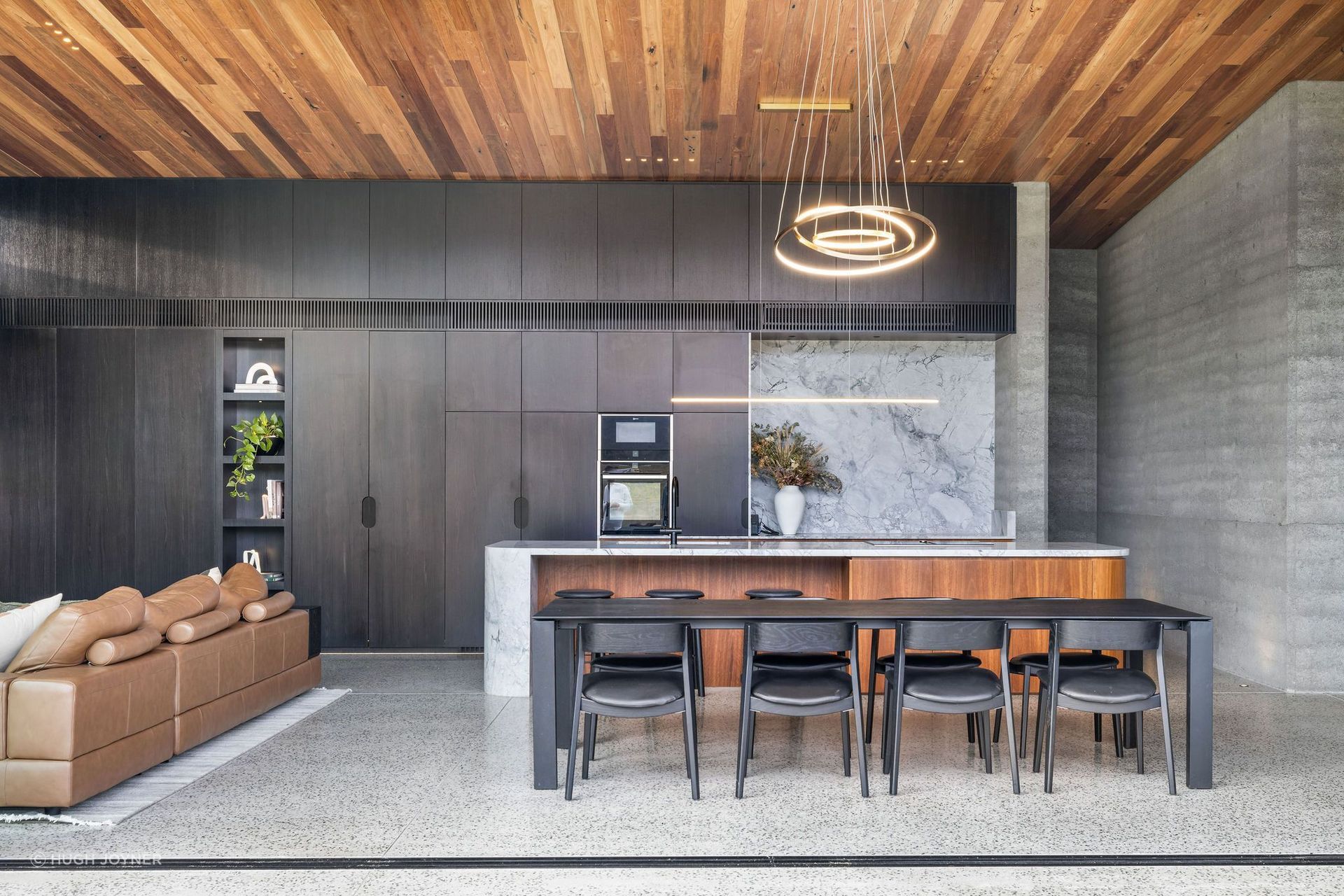 "As you kind of work through the spaces, you almost feel blurred where the indoors and outdoors meet," says Mammone.