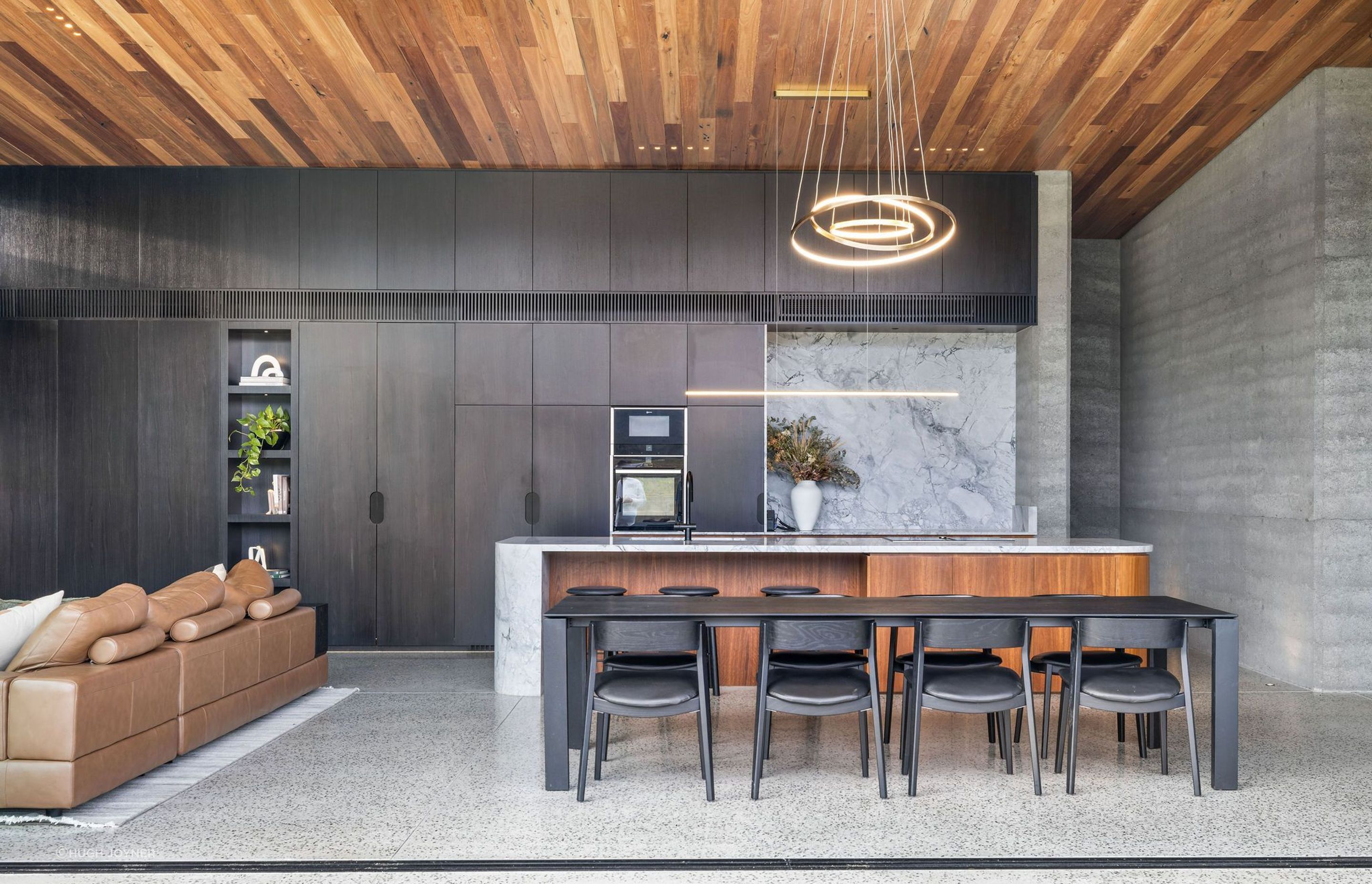 "As you kind of work through the spaces, you almost feel blurred where the indoors and outdoors meet," says Mammone.