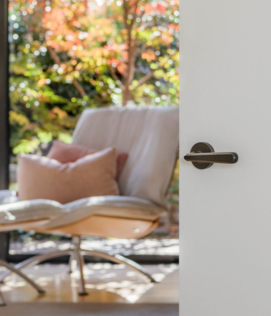 Rounded and curved hardware are becoming popular choices.