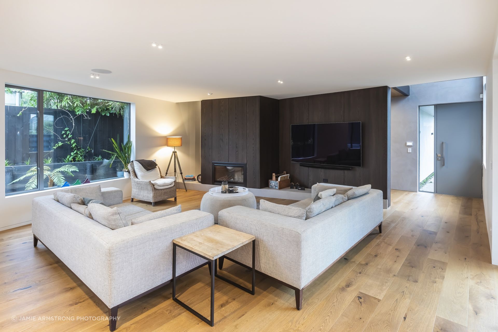 Carefully positioned windows ensure privacy and light.