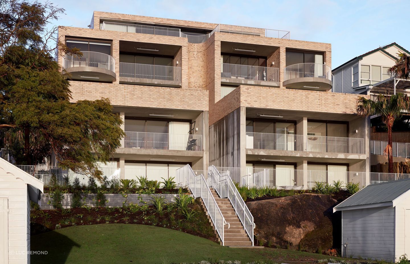 The Isles is connected directly to the harbour with gardens cascading down to the waterfront.