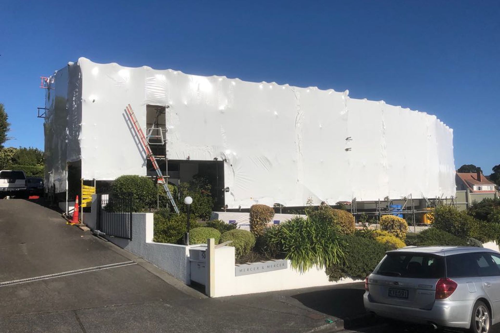 Shrink wrapping has become the industry standard on large-scale renovations and new builds in the residential sector and has been shown to expedite completion of a project by up to 20 per cent.