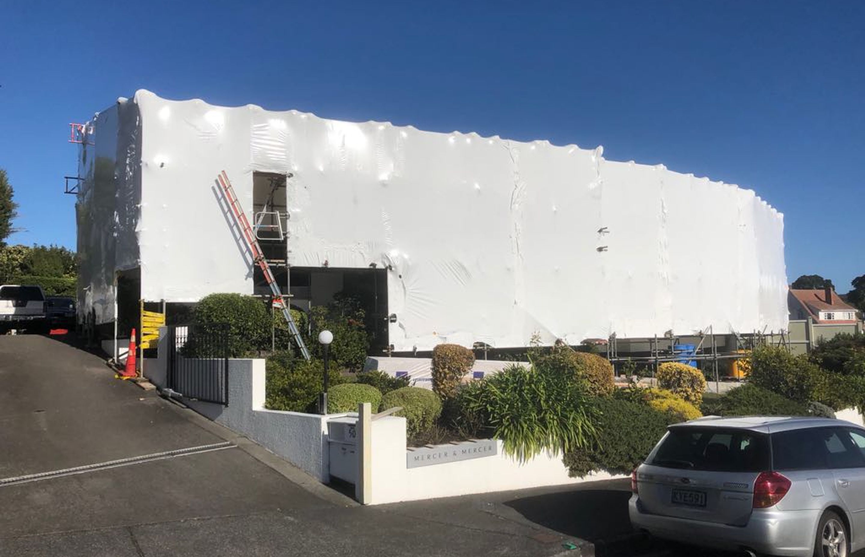 Shrink wrapping has become the industry standard on large-scale renovations and new builds in the residential sector and has been shown to expedite completion of a project by up to 20 per cent.