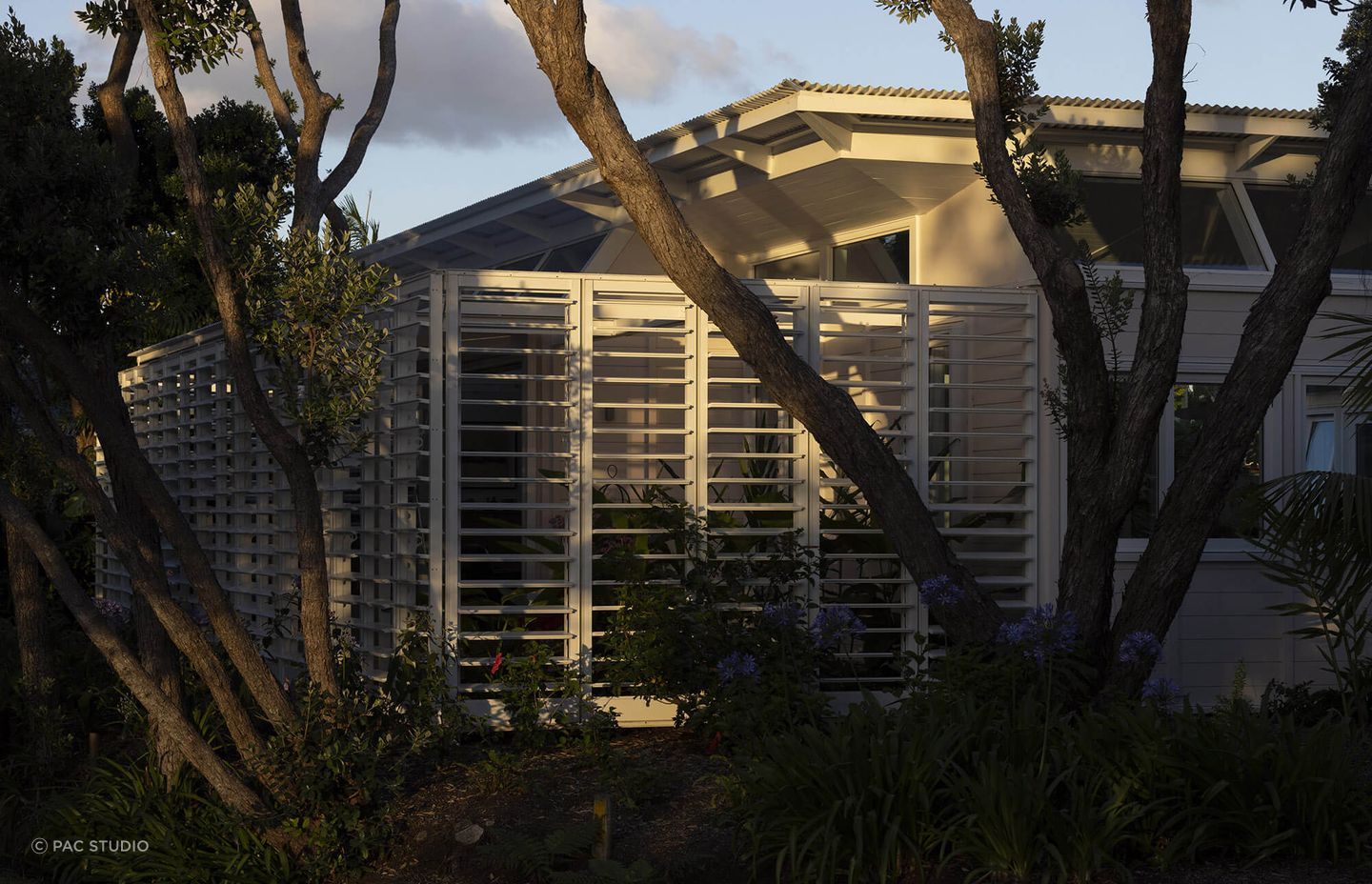 Passive design principles allow this temperate home to sit in harmony with its surroundings.