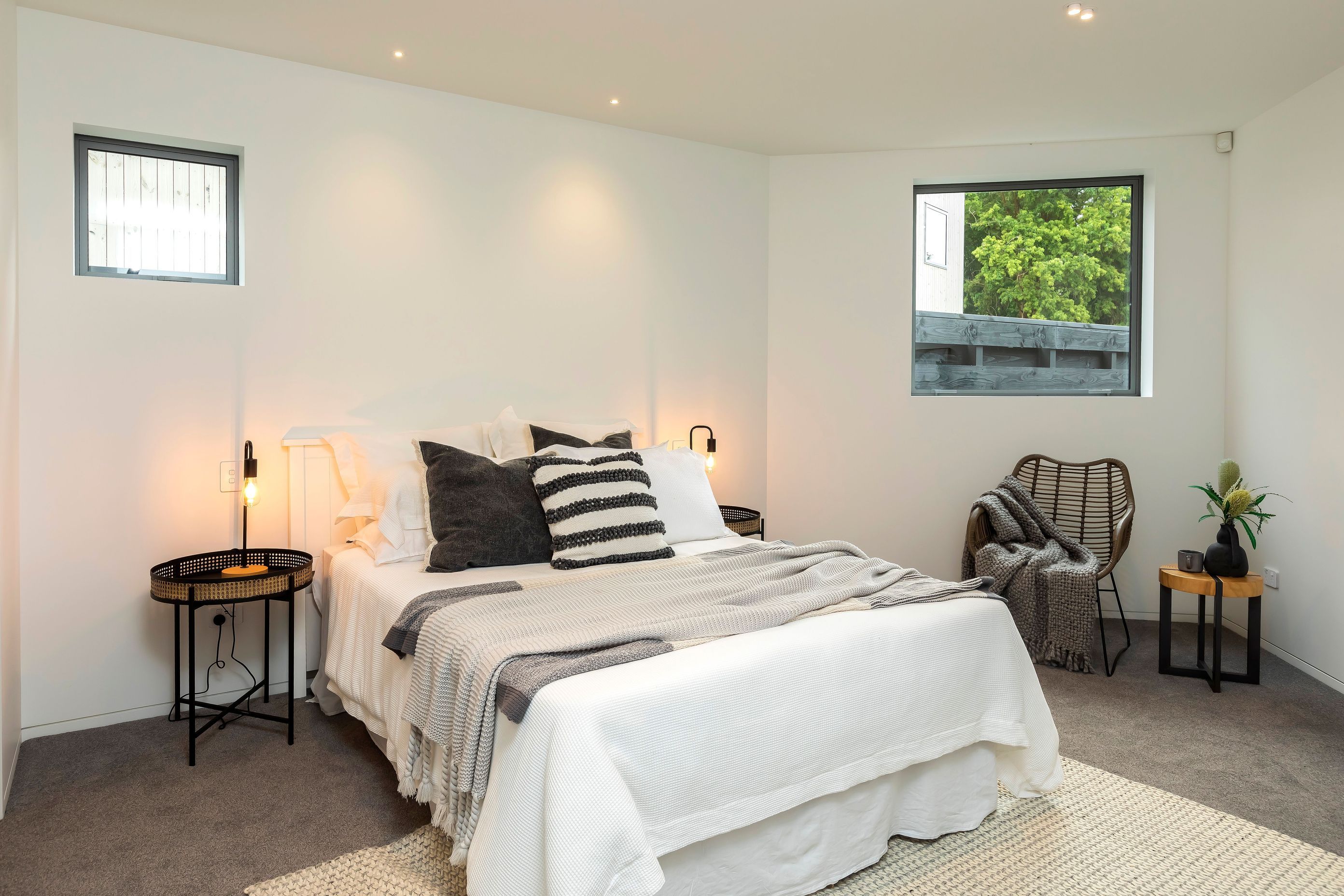 Each townhouse boasts four bedrooms.