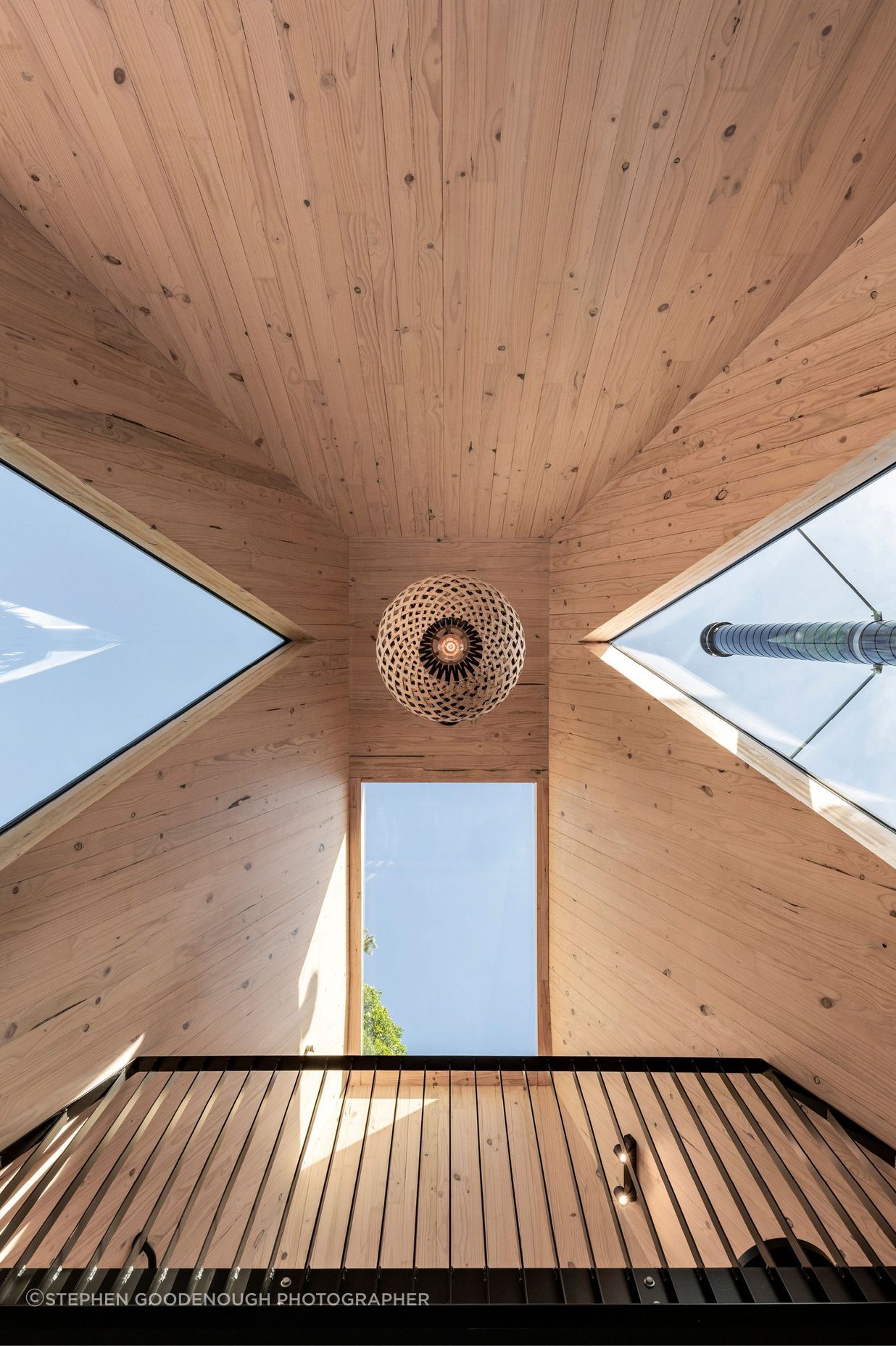 The skylights create a beautiful connection with the weather, anchoring visitors with a sense of place.