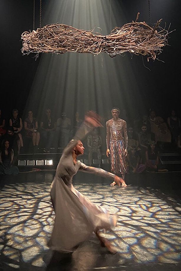 Dancers performing at Bulmba-ja's opening night
