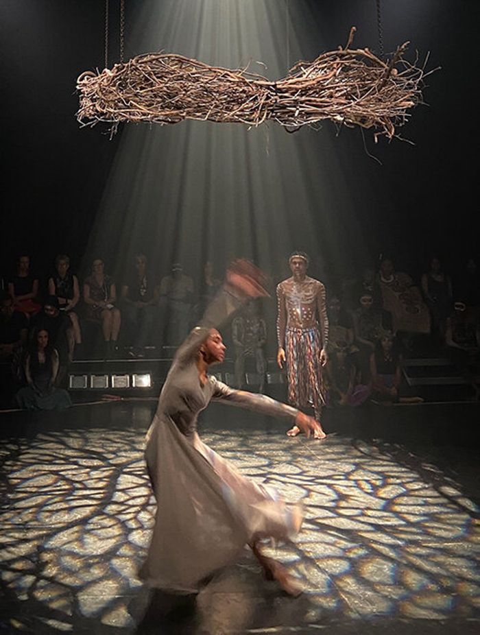 Dancers performing at Bulmba-ja's opening night