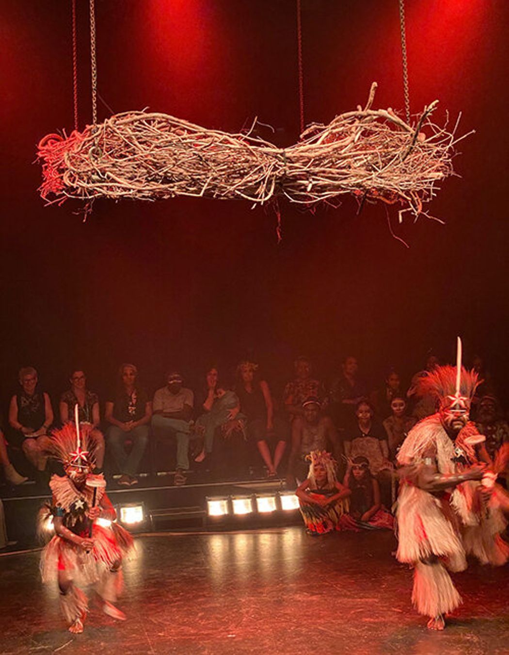 Dancers performing at Bulmba-ja's opening night