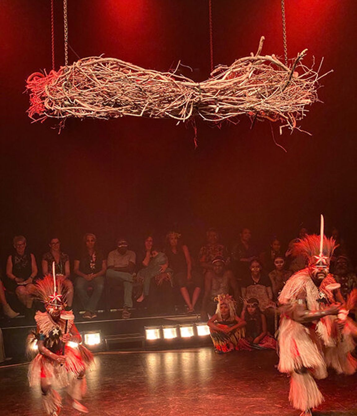 Dancers performing at Bulmba-ja's opening night